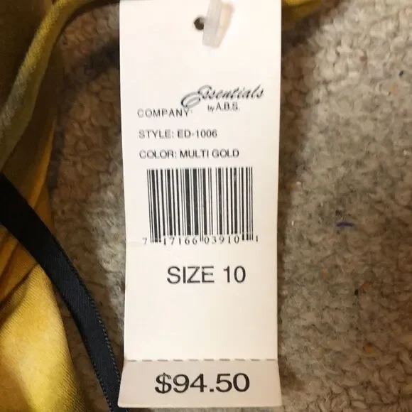 Essentials by A.B.S. Mustard Dress | Brand New | Size 10 - Picture 7 of 7